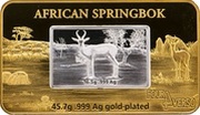 5 Dollars - Elizabeth II African Springbok, Niue, 2017 reverse image