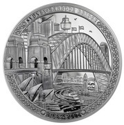 5 Dollars - Elizabeth II Sydney Harbour Bridge, Niue, 2017 reverse image