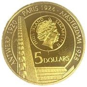 5 Dollars - Elizabeth II Paavo Nurmi obverse image