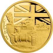 5 Dollars - Elizabeth II Battle of El Alamein, Niue, 2017 reverse image