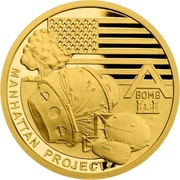 5 Dollars - Elizabeth II Manhattan Project, Niue, 2017 reverse image