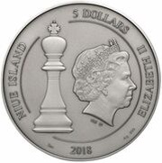 5 Dollars - Elizabeth II Chess obverse image