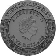 5 Dollars - Elizabeth II Mayan Calendar obverse image