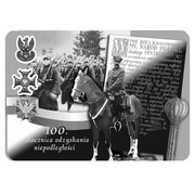 5 Dollars - Elizabeth II 100 years of independent Poland, Niue, 2018 reverse image