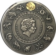5 Dollars - Elizabeth II Hercules and the Nemean Lion obverse image