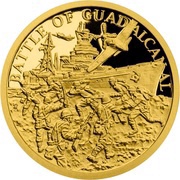 5 Dollars - Elizabeth II Battle of Guadalcanal, Niue, 2018 reverse image