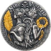 5 Dollars - Elizabeth II Victoria and Nike, Niue, 2018 reverse image