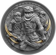 5 Dollars - Elizabeth II Nizari Assassins, Niue, 2019 reverse image