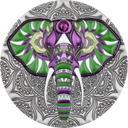 5 Dollars - Elizabeth II Elephant, Niue, 2019 reverse image
