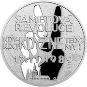 5 Dollars - Elizabeth II Velvet Revolution, Niue, 2019 reverse image