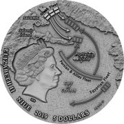 5 Dollars - Elizabeth II Battle of Salamis obverse image