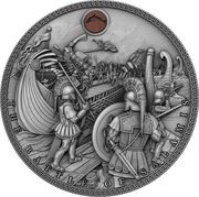 5 Dollars - Elizabeth II Battle of Salamis, Niue, 2019 reverse image