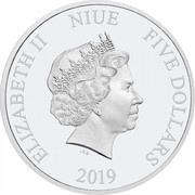 5 Dollars - Elizabeth II Millennium Falcon obverse image