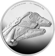 5 Dollars - Elizabeth II Millennium Falcon, Niue, 2019 reverse image
