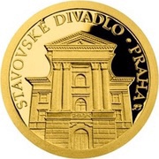 5 Dollars - Elizabeth II Prague, Estates Theatre, Niue, 2019 reverse image