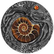 5 Dollars - Elizabeth II Ammonite, Niue, 2019 reverse image