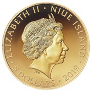 5 Dollars - Elizabeth II Dannebrog obverse image