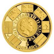 5 Dollars - Elizabeth II Operation Overlord obverse image