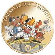 5 Dollars - Elizabeth II The Seven Dog Brothers, Niue, 2020 reverse image