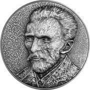 5 Dollars - Elizabeth II Van Gogh, Niue, 2020 reverse image