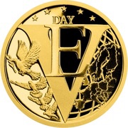 5 Dollars - Elizabeth II Victory Day: Europe, Niue, 2020 reverse image