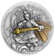 5 Dollars - Elizabeth II Sun Wukong, Niue, 2020 reverse image