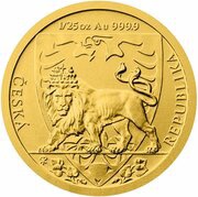 5 Dollars - Elizabeth II Czech Lion, Niue, 2020 reverse image