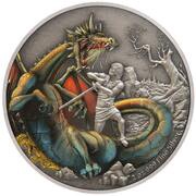 5 Dollars - Elizabeth II Fafnir, Niue, 2020 reverse image