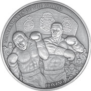 5 Dollars - Elizabeth II Boxing, Niue, 2020 reverse image