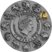 5 Dollars - Elizabeth II Ceryneian Hind obverse image