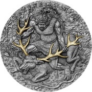 5 Dollars - Elizabeth II Ceryneian Hind, Niue, 2020 reverse image