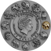 5 Dollars - Elizabeth II Erymanthian Boar obverse image