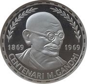 10 Diners Mahatma Gandhi, Andorra, 2011 reverse image