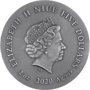 5 Dollars - Elizabeth II Gray Wolf obverse image