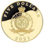 5 Dollars - Elizabeth II 2021 IIHF World Championship obverse image