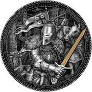5 Dollars - Elizabeth II Knights Templar, Niue, 2021 reverse image