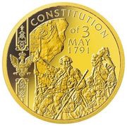 5 Dollars - Elizabeth II 3 May 1791 Polish Constitution, Niue, 2021 reverse image