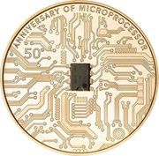 5 Dollars - Elizabeth II Microprocessor, Niue, 2021 reverse image