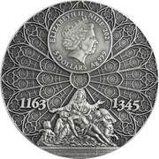 5 Dollars - Elizabeth II Notre Dame obverse image