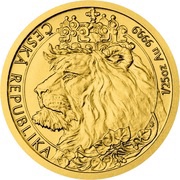5 Dollars - Elizabeth II Czech Lion, Niue, 2021 reverse image