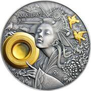 5 Dollars - Elizabeth II Amaterasu, Niue, 2021 reverse image