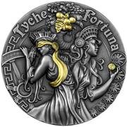 5 Dollars - Elizabeth II Fortuna and Tyche, Niue, 2021 reverse image