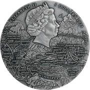5 Dollars - Elizabeth II Genghis Khan obverse image