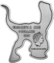 5 Dollars - Elizabeth II Velociraptor obverse image