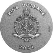5 Dollars - Elizabeth II Treasure of Aztec obverse image
