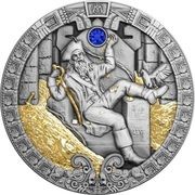 5 Dollars - Elizabeth II Treasure of Aztec, Niue, 2021 reverse image