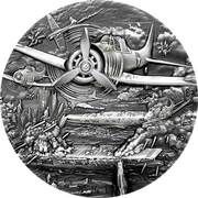 5 Dollars - Elizabeth II Battle of Midway, Niue, 2021 reverse image