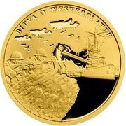 5 Dollars - Elizabeth II Battle of Westerplatte, Niue, 2021 reverse image