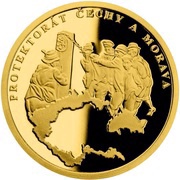 5 Dollars - Elizabeth II Protectorate of Bohemia and Moravia, Niue, 2021 reverse image