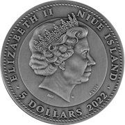 5 Dollars - Elizabeth II Cernunnos obverse image